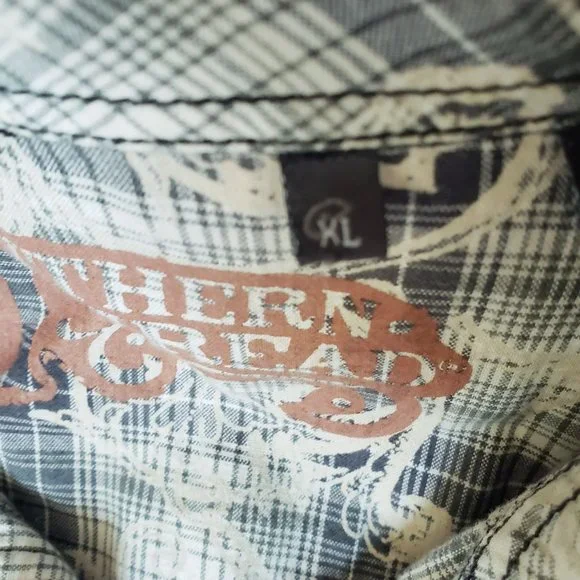 Men's Southern Thread Long Sleaved Vintage Inspired Western Shirt Size  XL - Picture 5 of 9